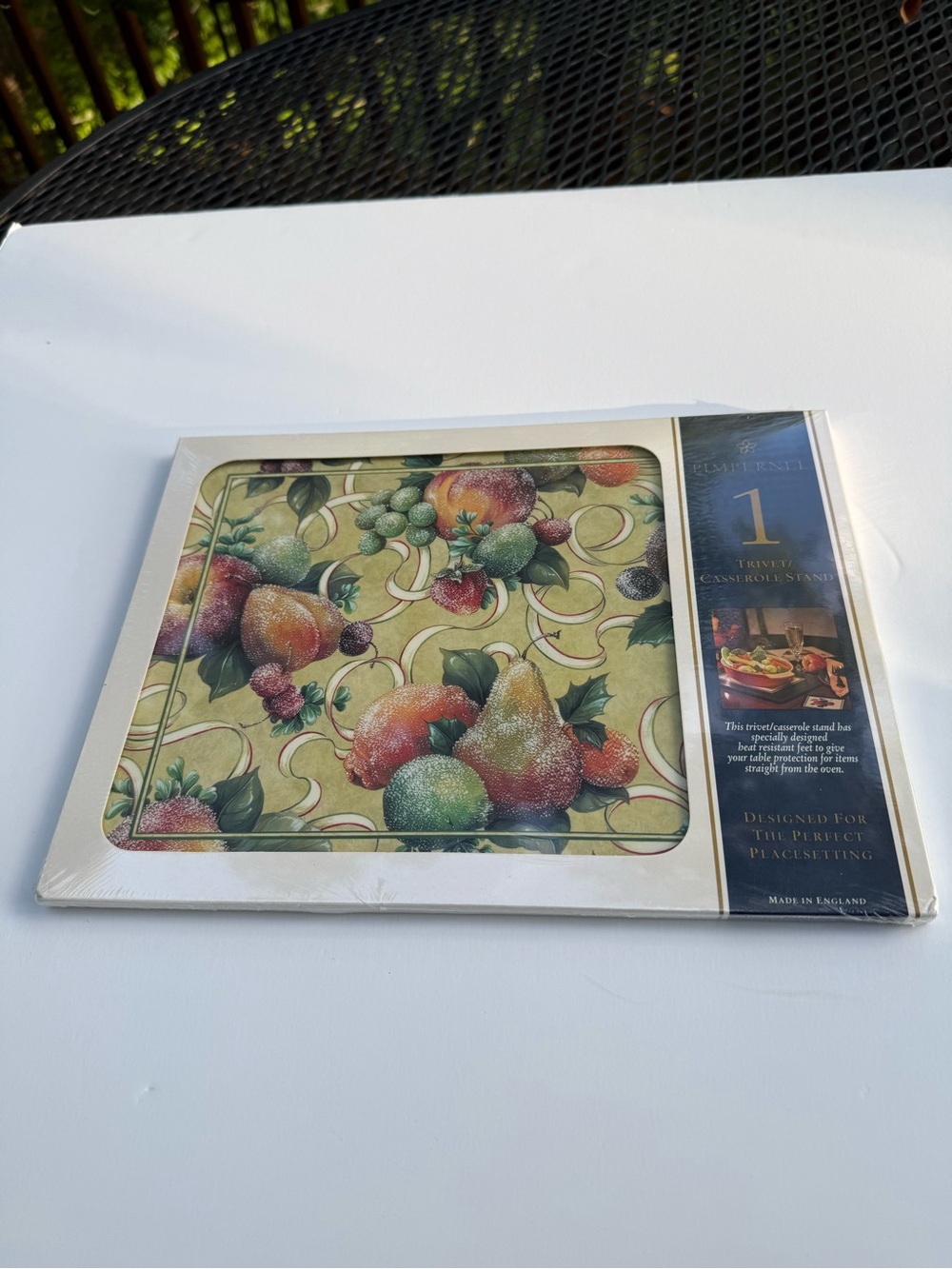 Pimpernel Trivet/Casserole Stand,NIB,Sealed
Sugared Fruit